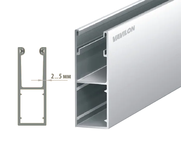 Усиленная шина направляющая для роллет и рольставней Модель и схема усиленной шины направляющей для роллет и рольставней