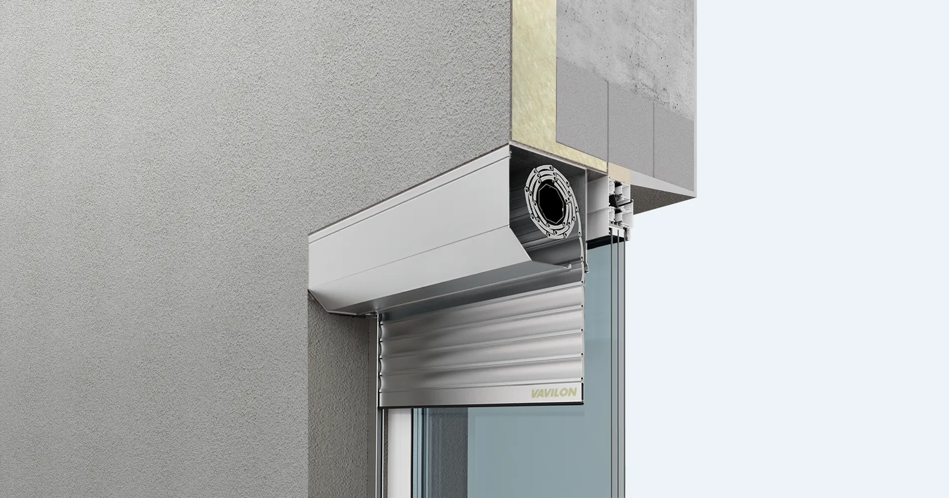 Встроенный монтаж коробом наружу