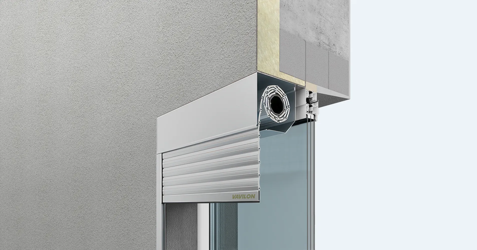 Встроенный монтаж коробом вовнутрь