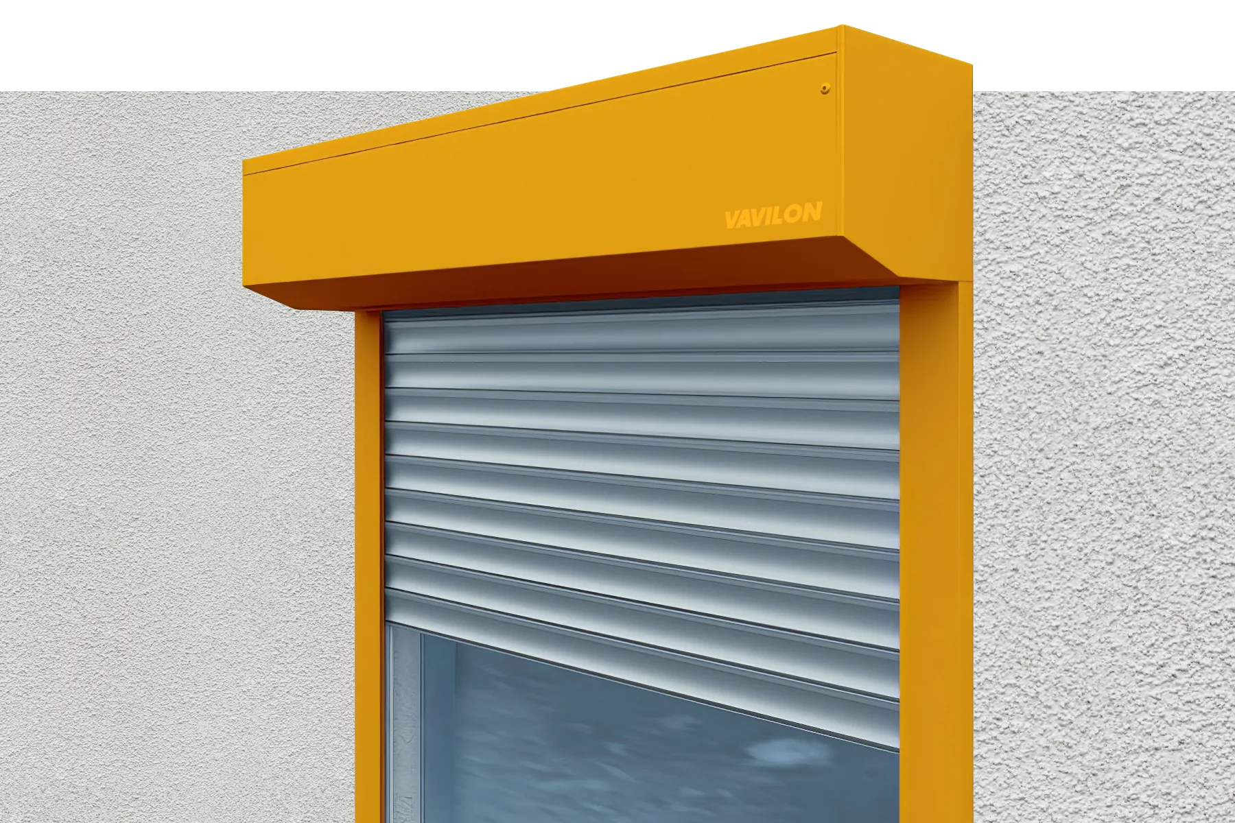 Защитный короб 20° для ролллет и рольставней Модель защитного короба 20° для ролллет и рольставней