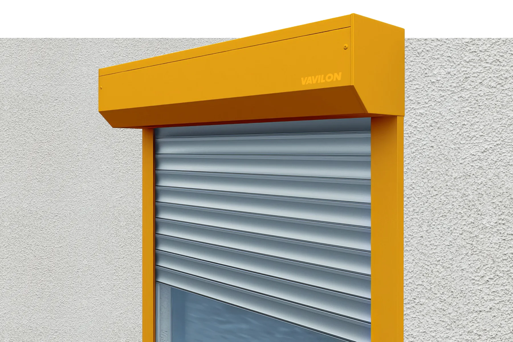 Защитный короб 45° для ролллет и рольставней Модель защитного короба 45° для ролллет и рольставней