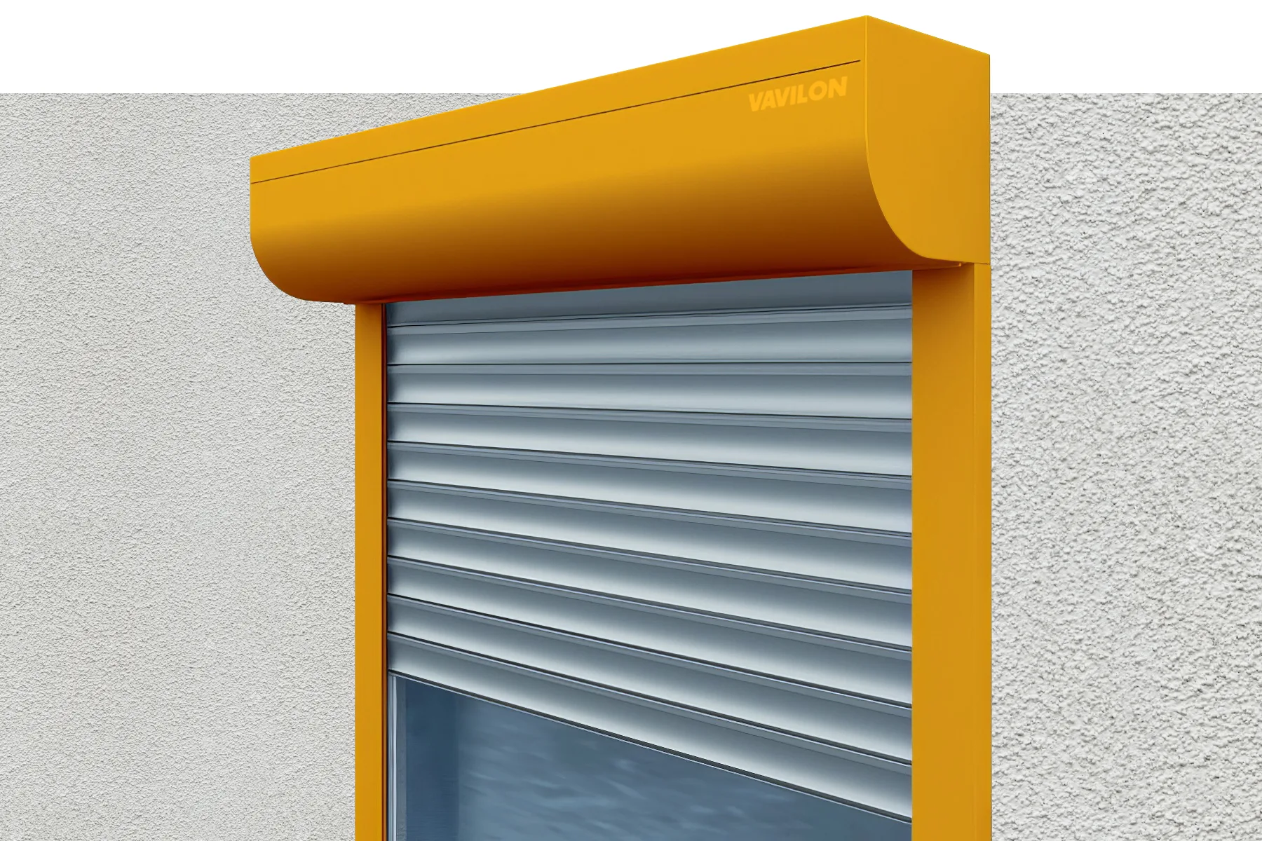 Защитный короб полукруглый для ролллет и рольставней Модель защитного короба полукруглого для ролллет и рольставней