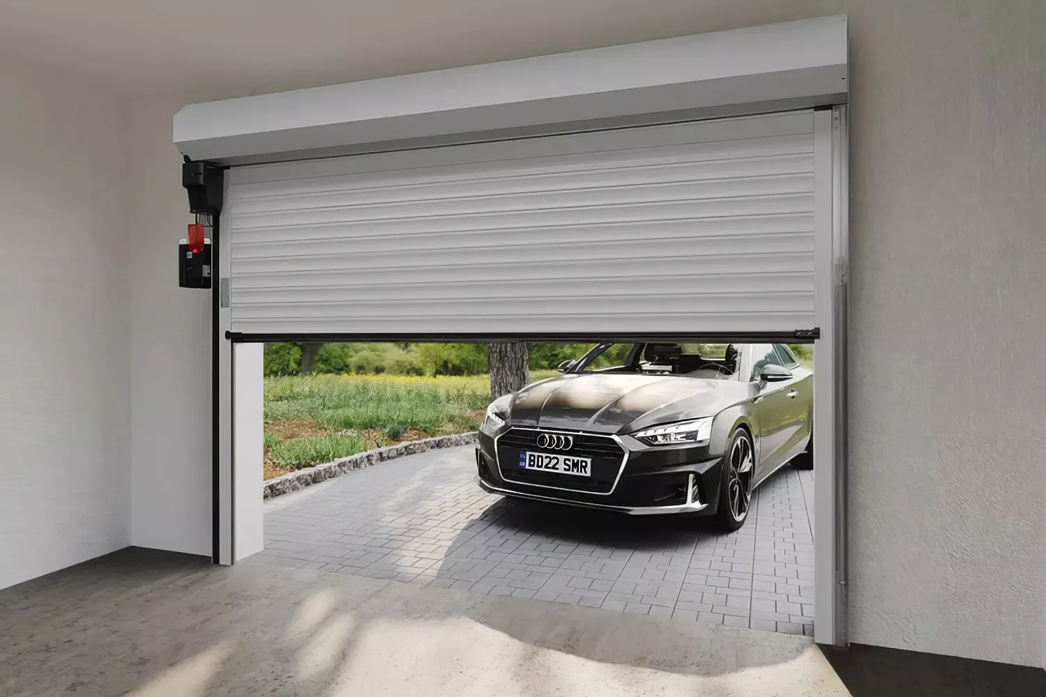 Роллетные ворота оставляют полезное пространство свободным